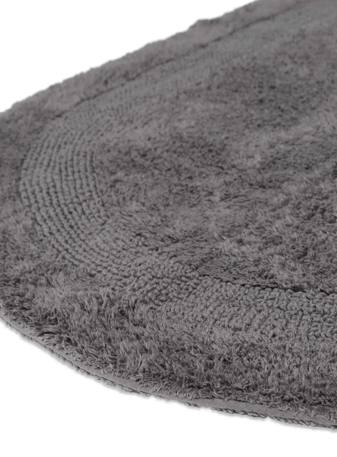 Tapis de salle de bain ovale - Nila (gris foncé)