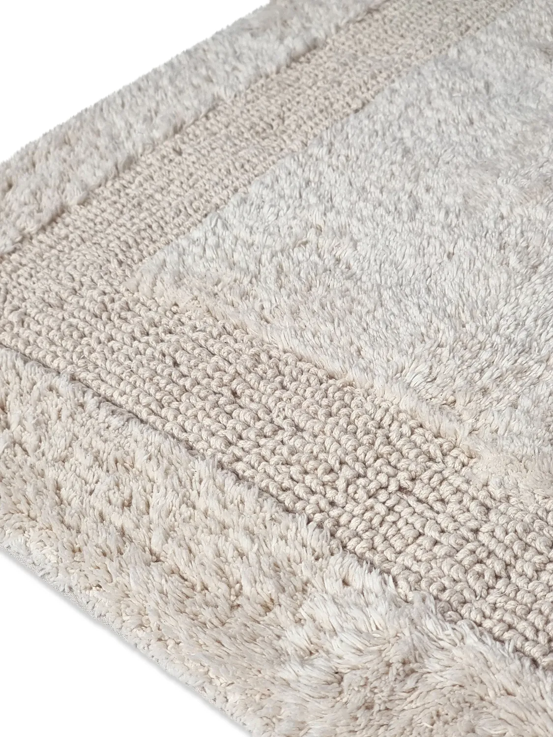 Tapis de salle de bain - Nila (blanc cassé)