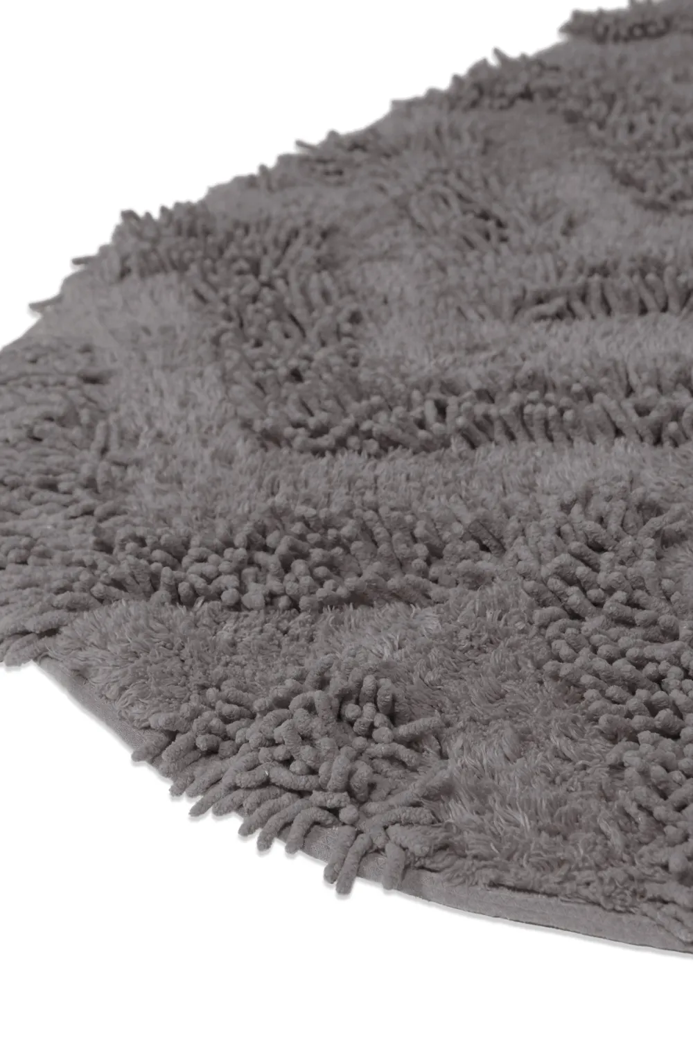 Tapis de salle de bain ovale - Tressa (gris foncé)