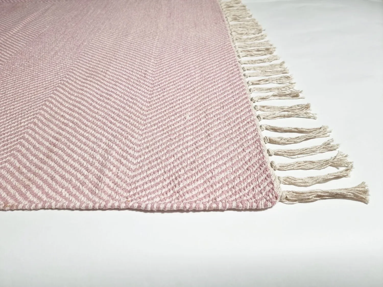 Tapis patchwork - Barela (beige/rose)