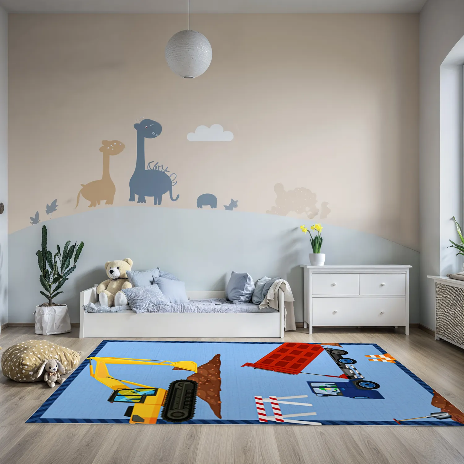 Tapis enfant - Chantier de construction