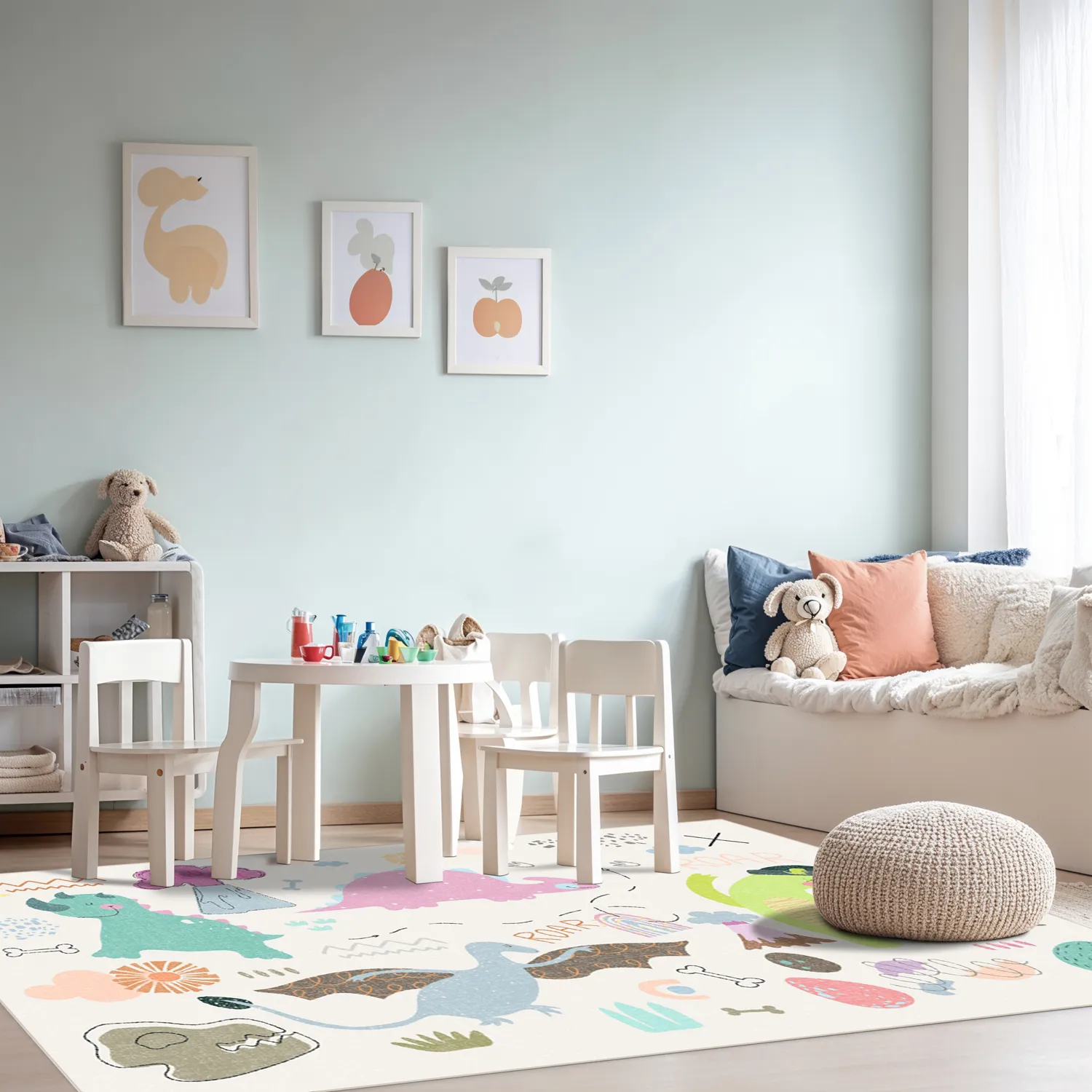 Tapis pour enfants - Dino (multicolore)
