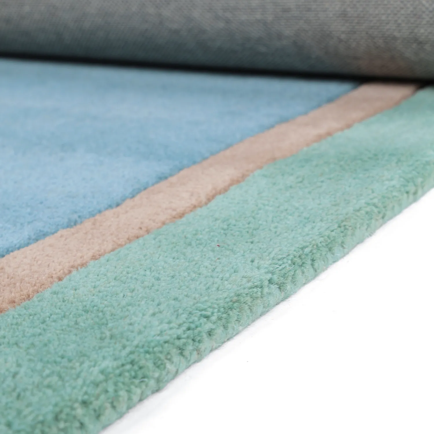 Tapis Enfant - Giraffe Hand Tufted Wool Premium (bleu clair/multicolore)