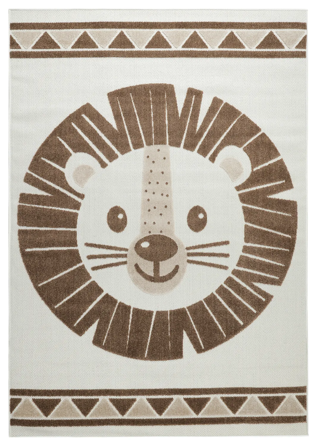 Tapis Enfant - Kind Lion (crème/marron)