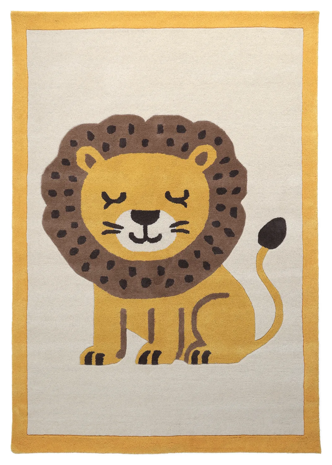 Tapis Enfant - Lion Hand Tufted Wool Premium (beige/multicolore)