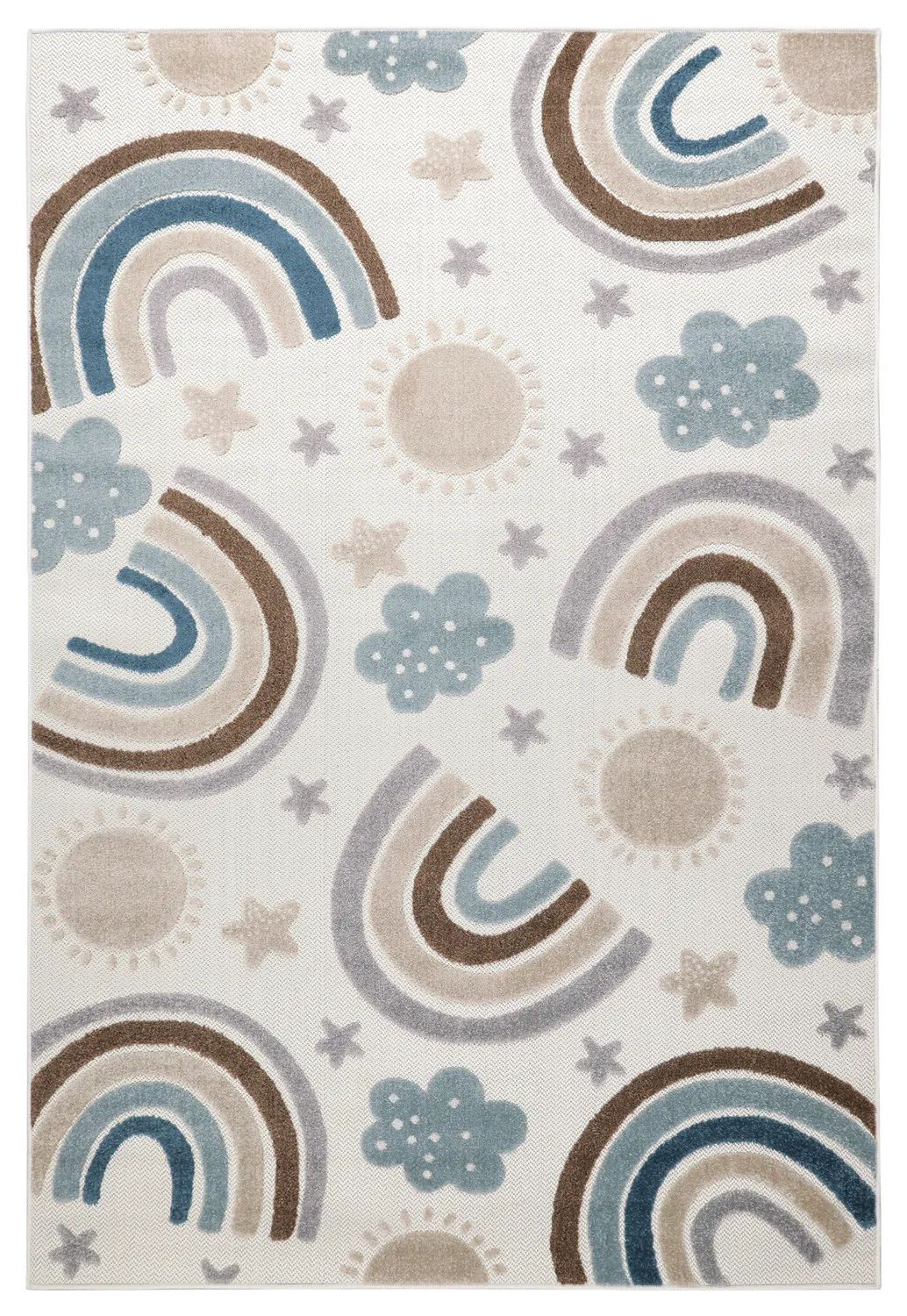 Tapis Enfant - Rainbow Potpourri (crème/multicolore)