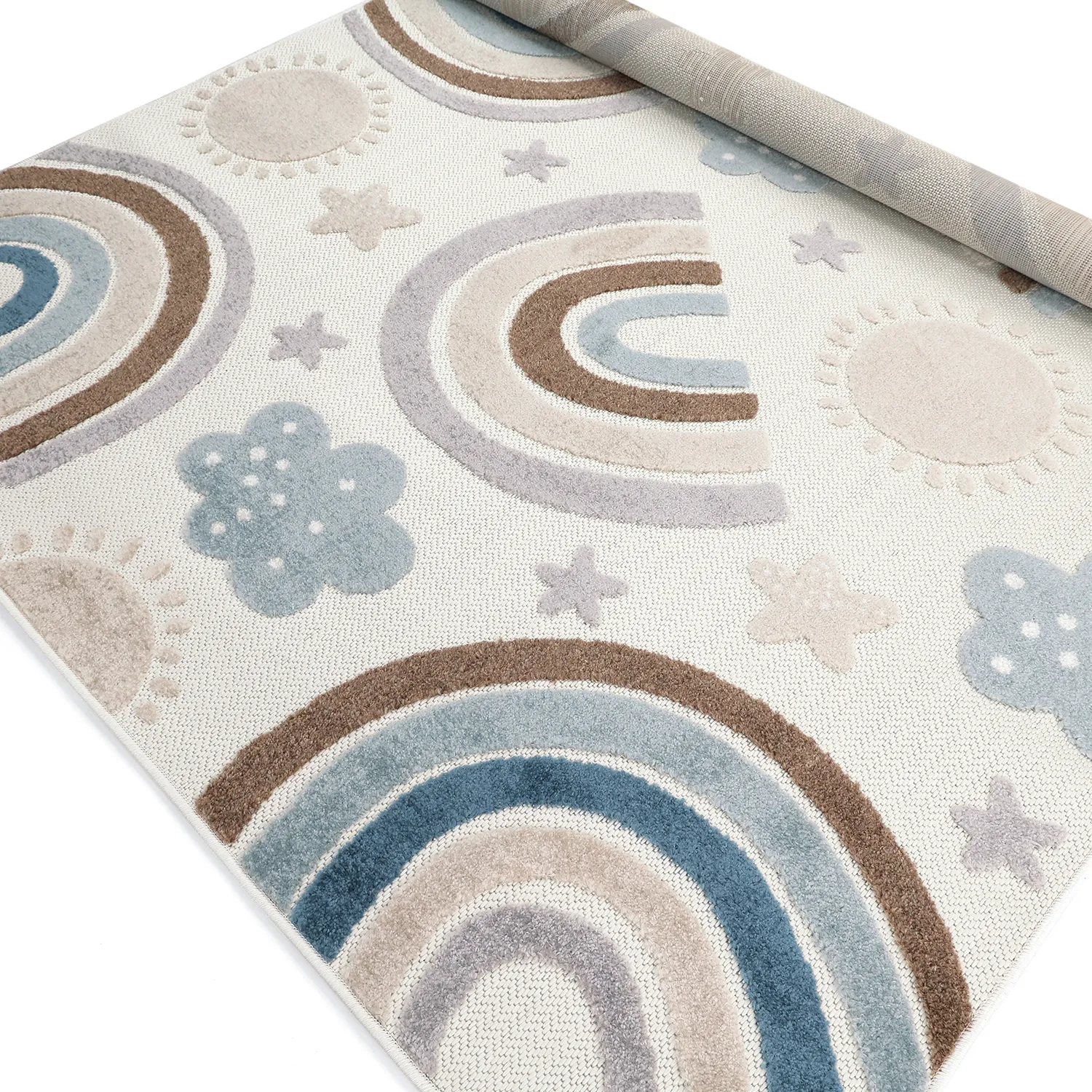Tapis Enfant - Rainbow Potpourri (crème/multicolore)