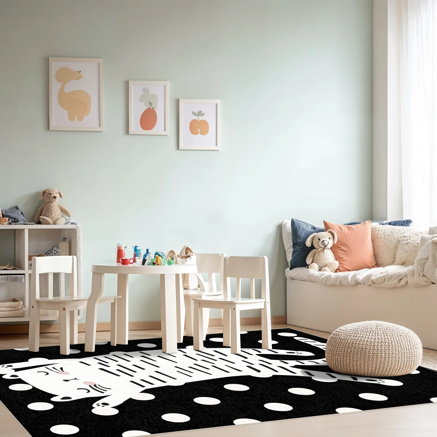 Tapis pour enfants - Sleepy Kitten (multicolore)