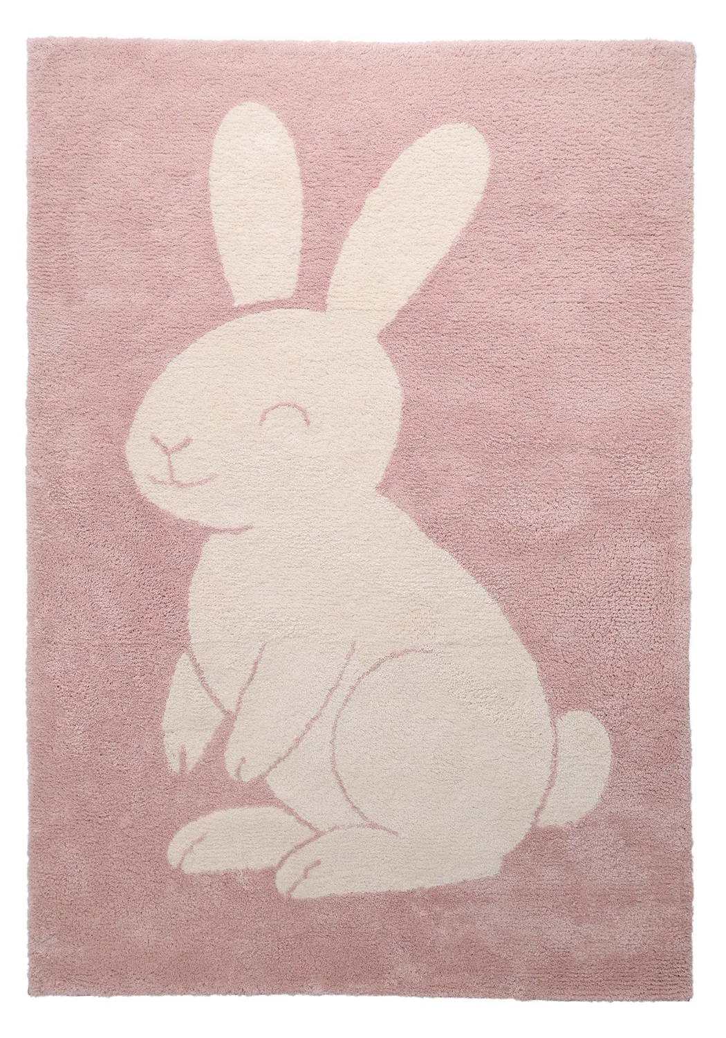 Tapis Enfant - Soft Bunny (rose/crème)