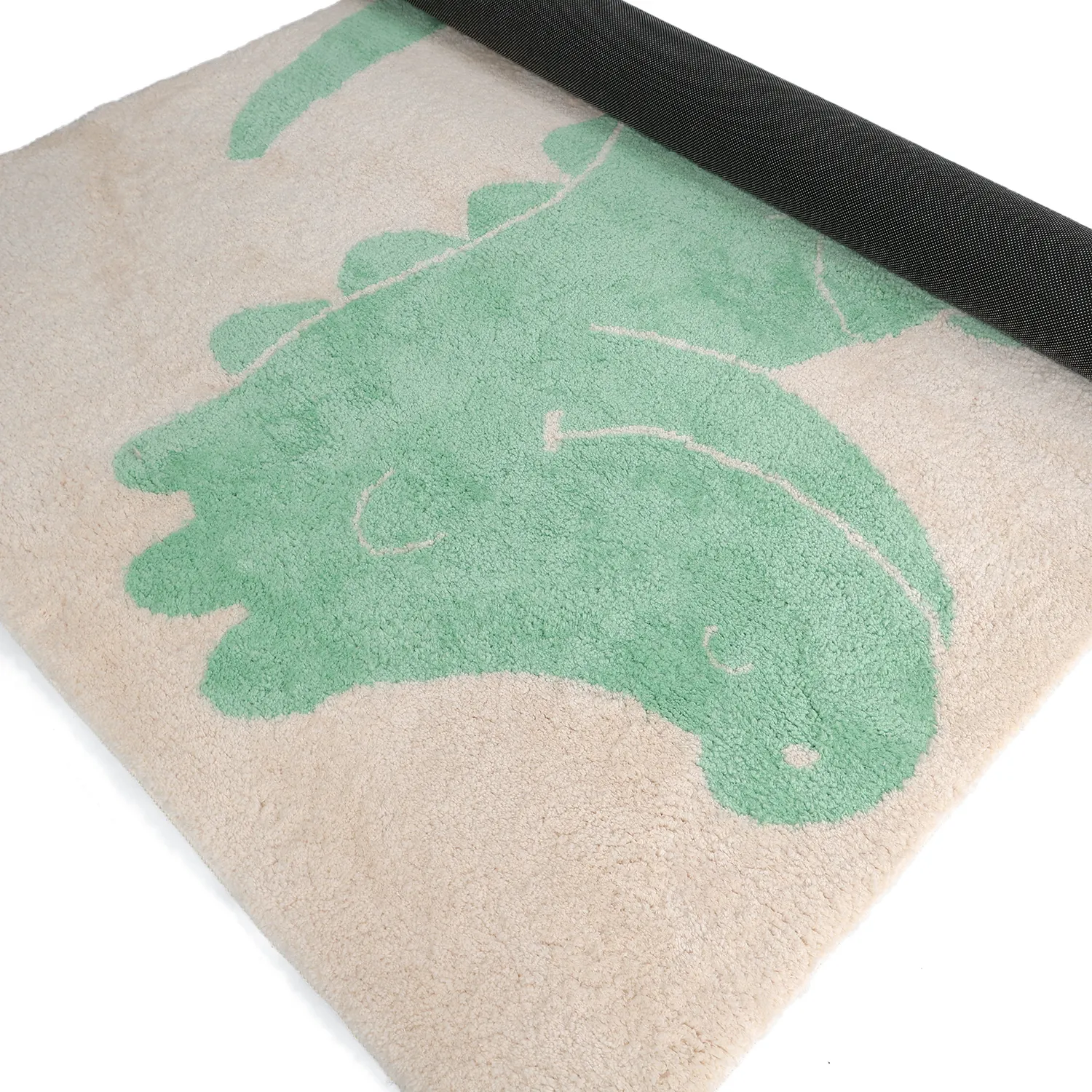 Tapis Enfant - Soft Crocodile (crème/vert)