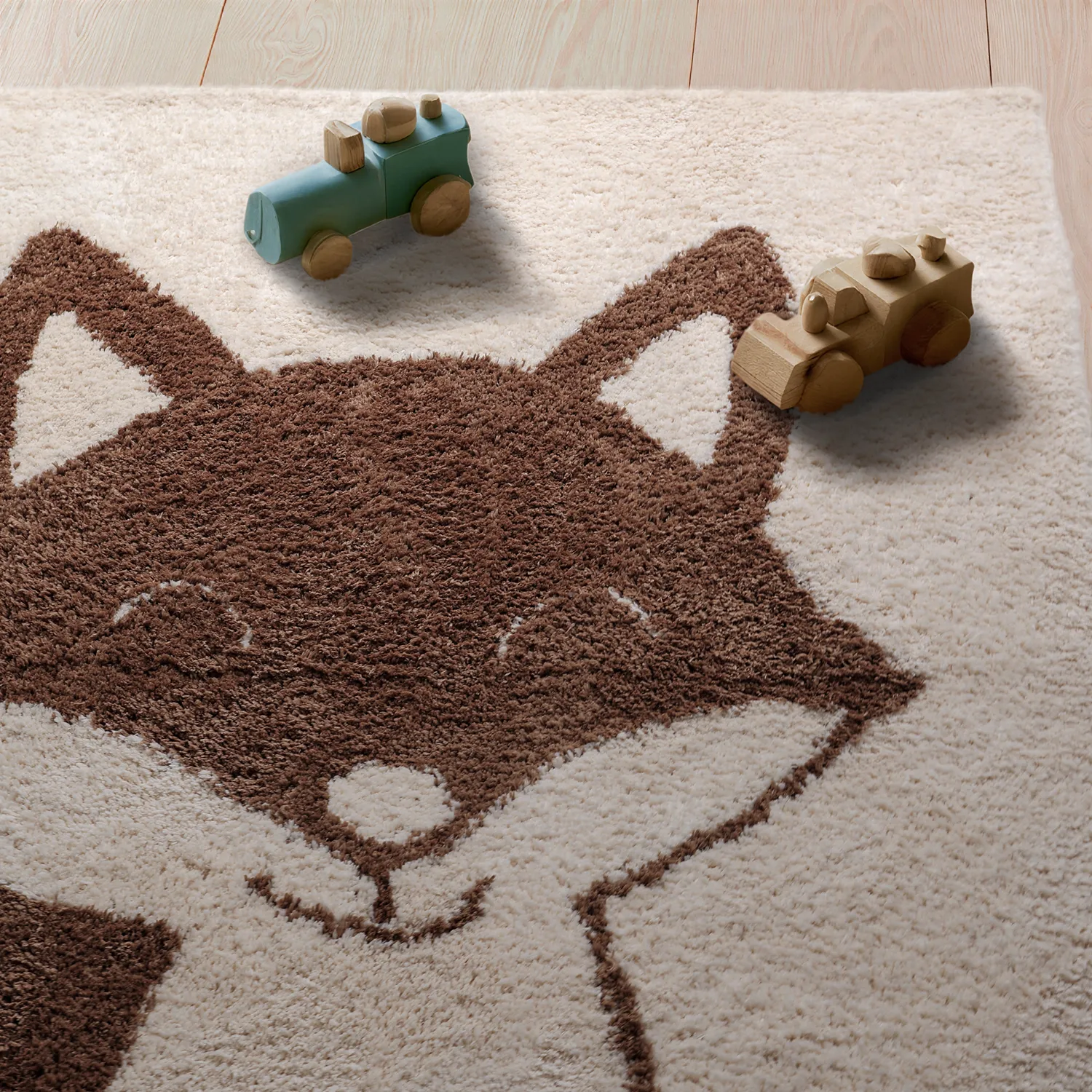 Tapis Enfant - Soft Fox (crème/marron)
