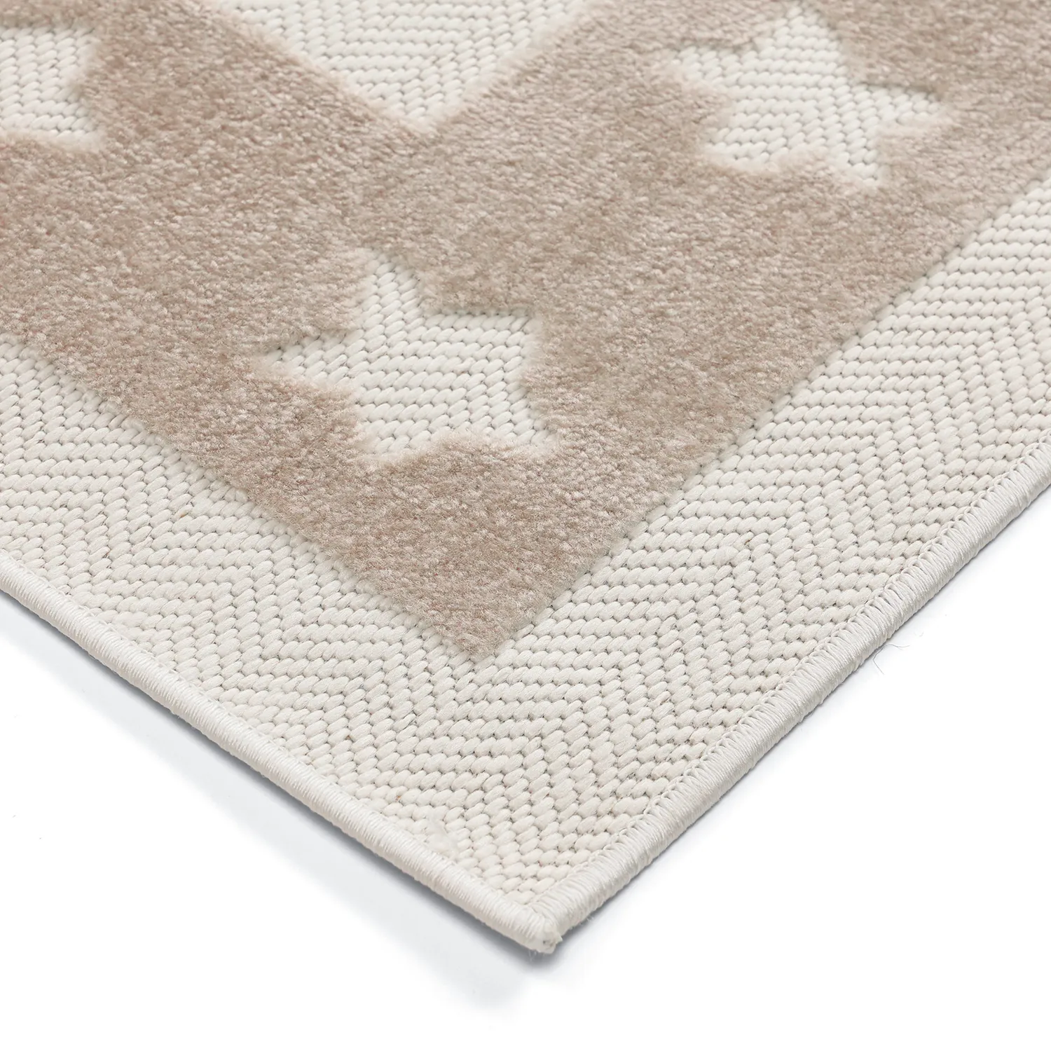 Tapis Enfant - Star Frame (crème/marron)