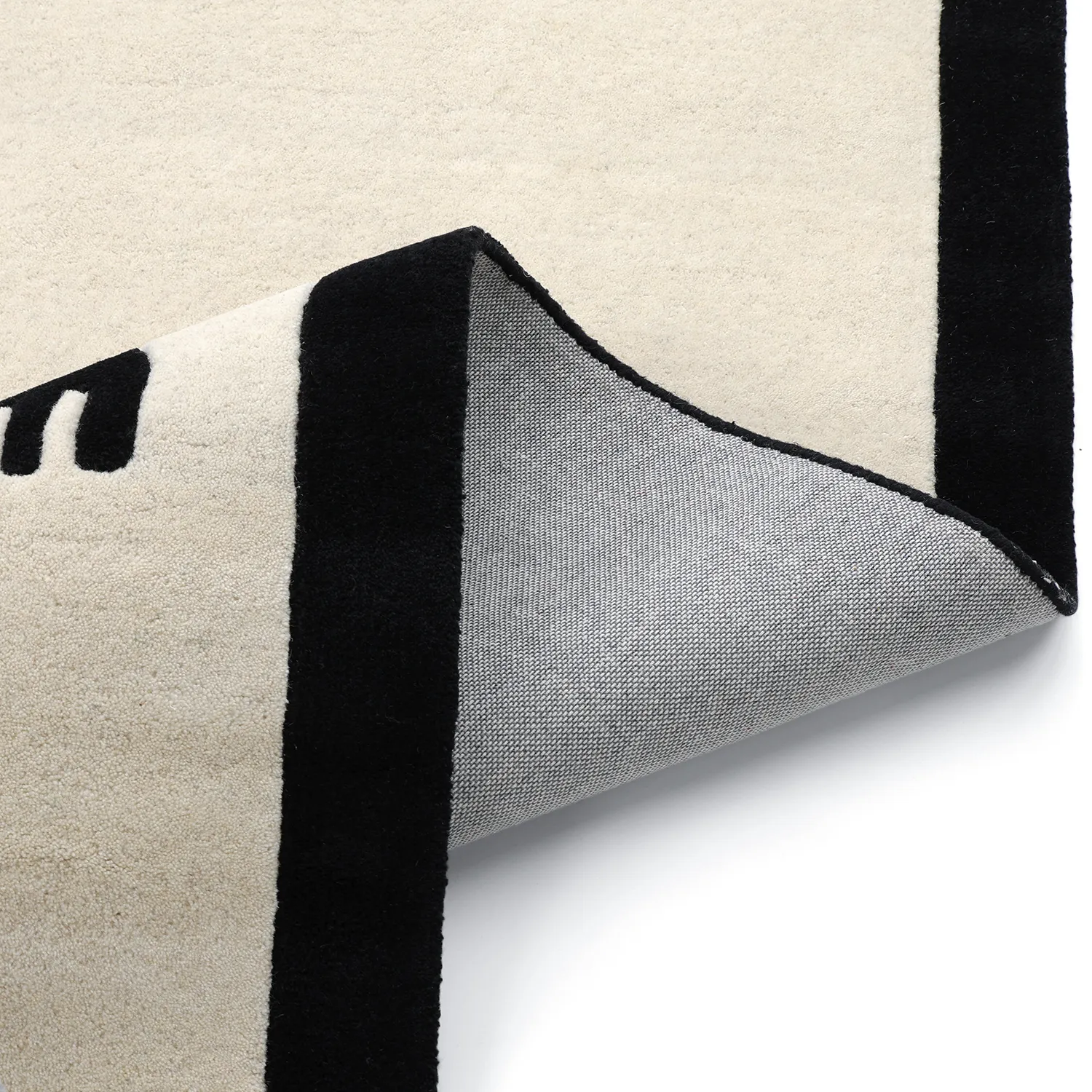Tapis Enfant - Zebra Hand Tufted Wool Premium (beige/noir)