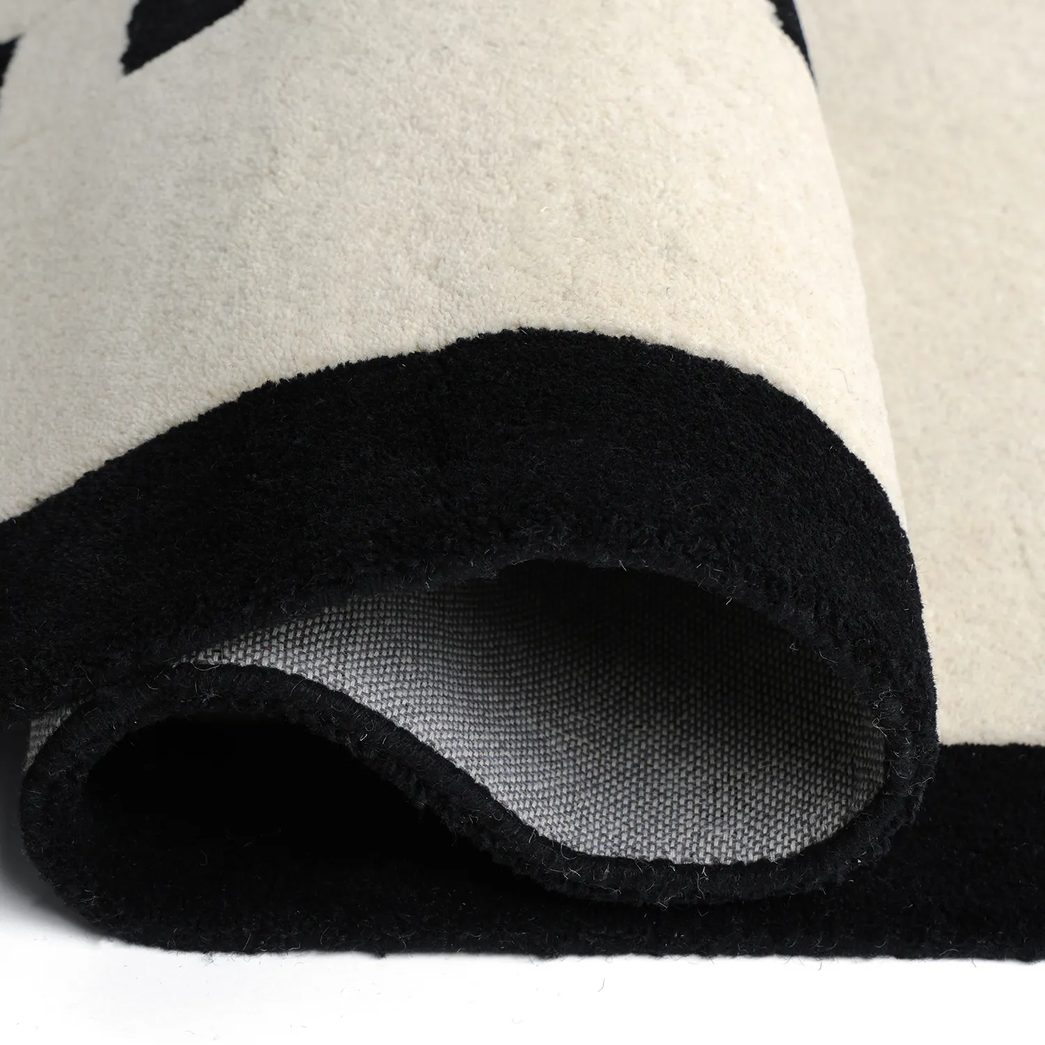 Tapis Enfant - Zebra Hand Tufted Wool Premium (beige/noir)
