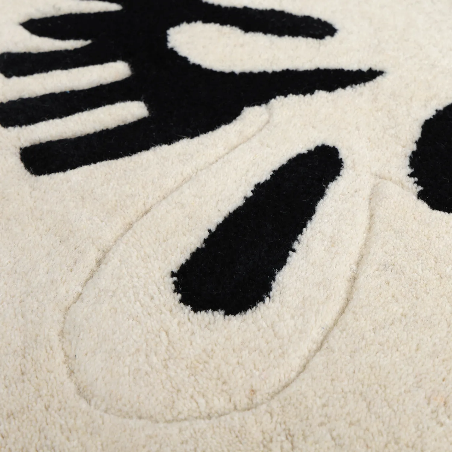 Tapis Enfant - Zebra Hand Tufted Wool Premium (beige/noir)