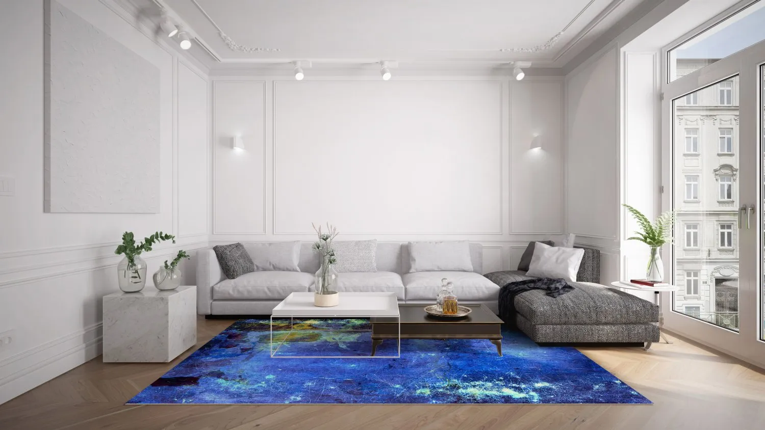 Tapis Wilton - Gallo (bleu)