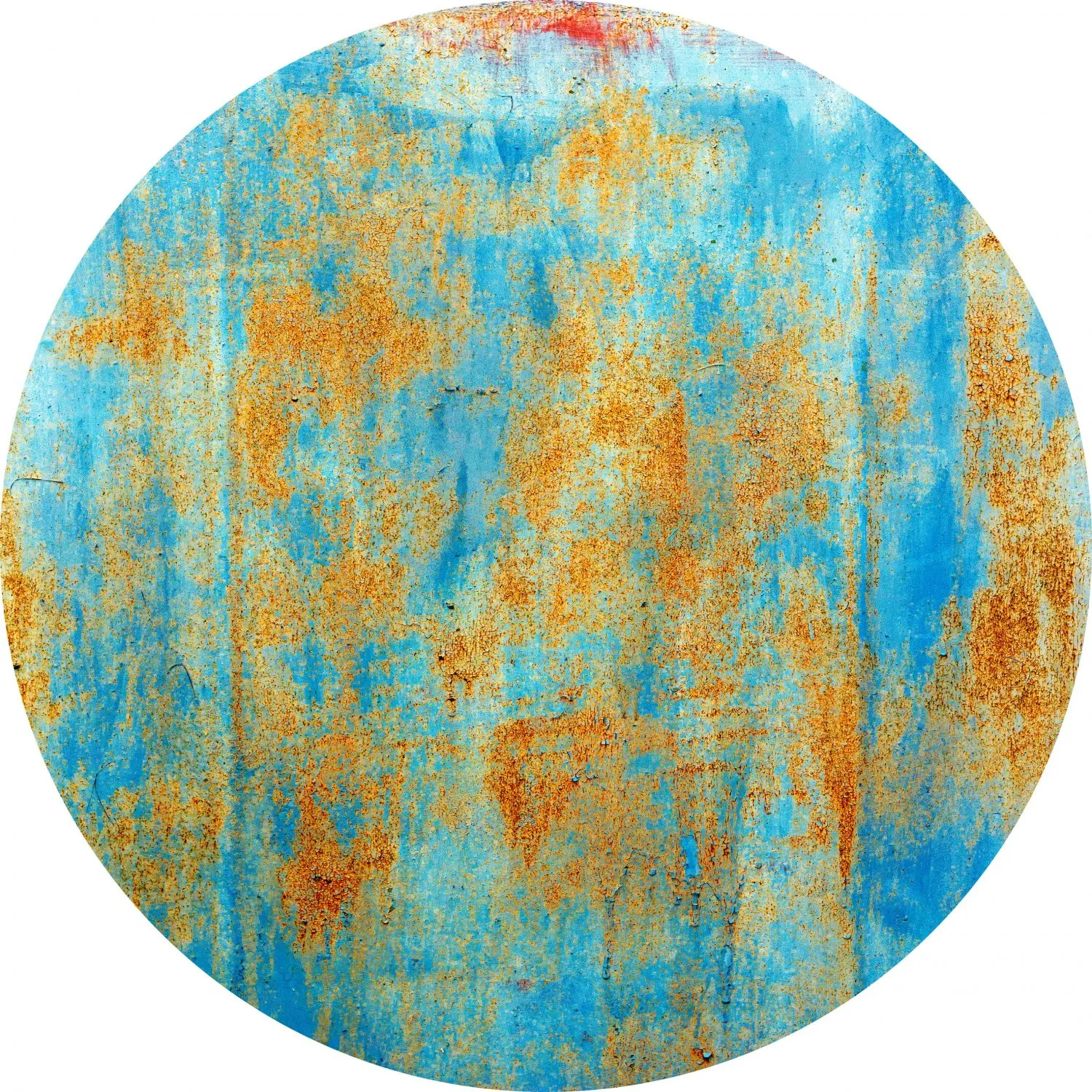 Tapis rond - Molina (bleu)