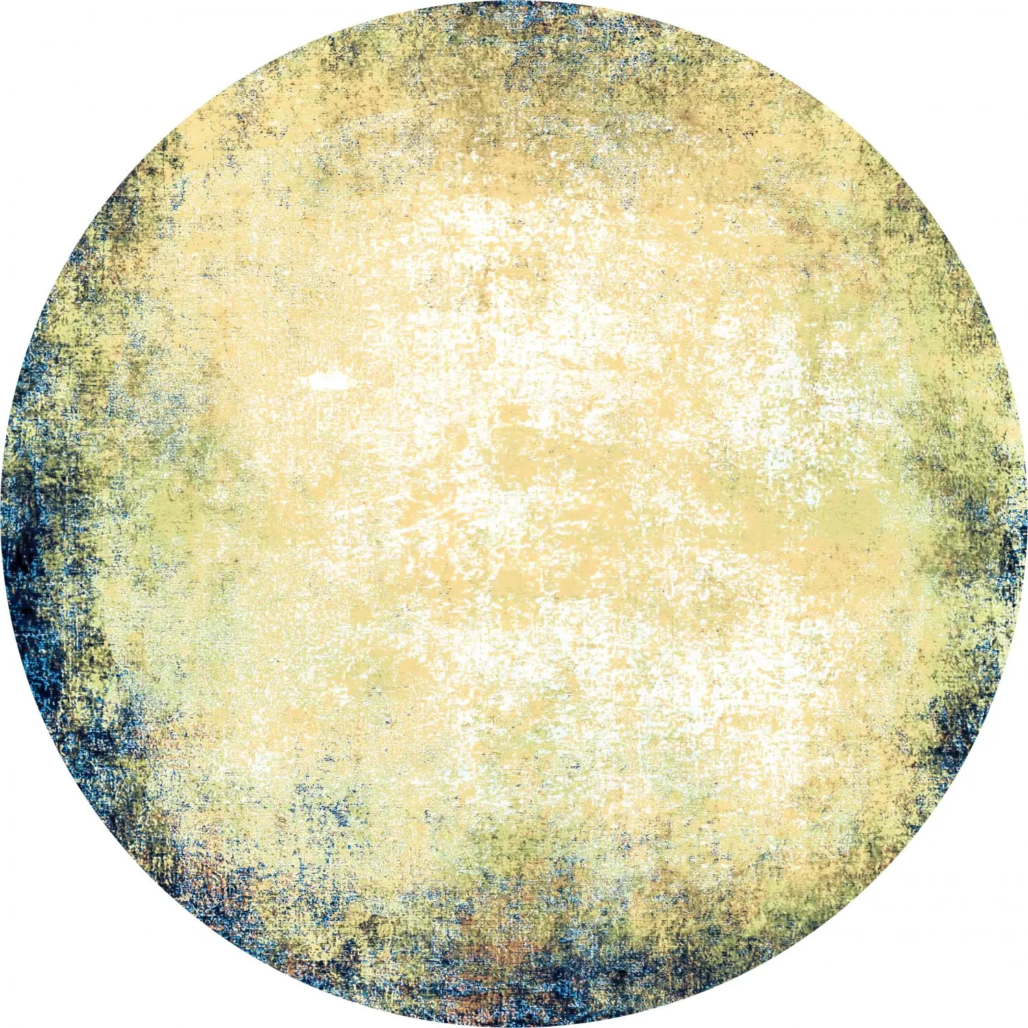 Tapis rond - Pampelune (bleu)