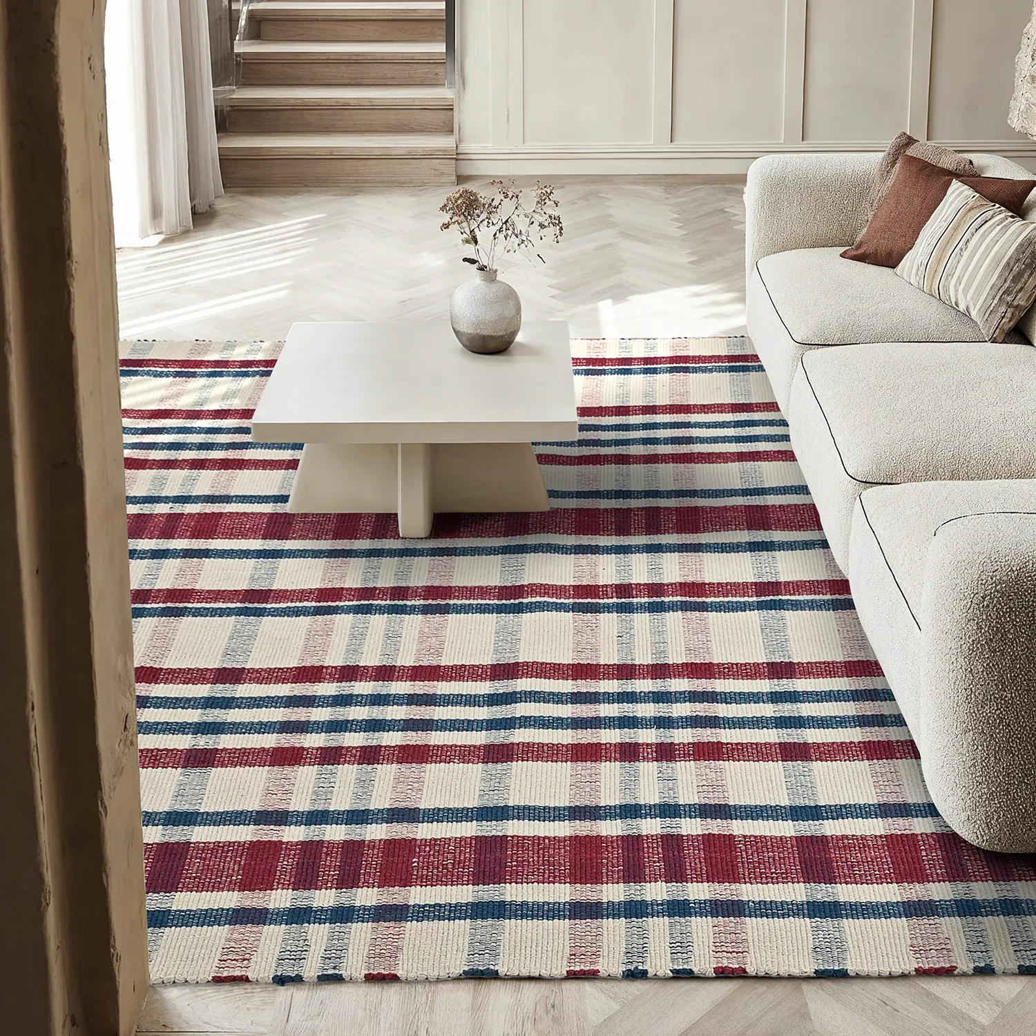 Tapis Coton - Husvik (crème/multicolore)