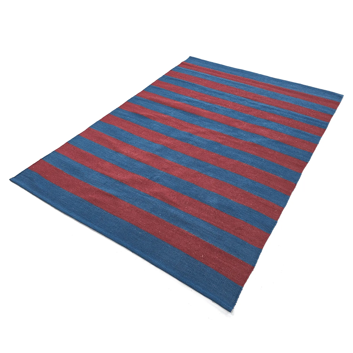 Tapis Coton - Nilo (rouge/bleu)