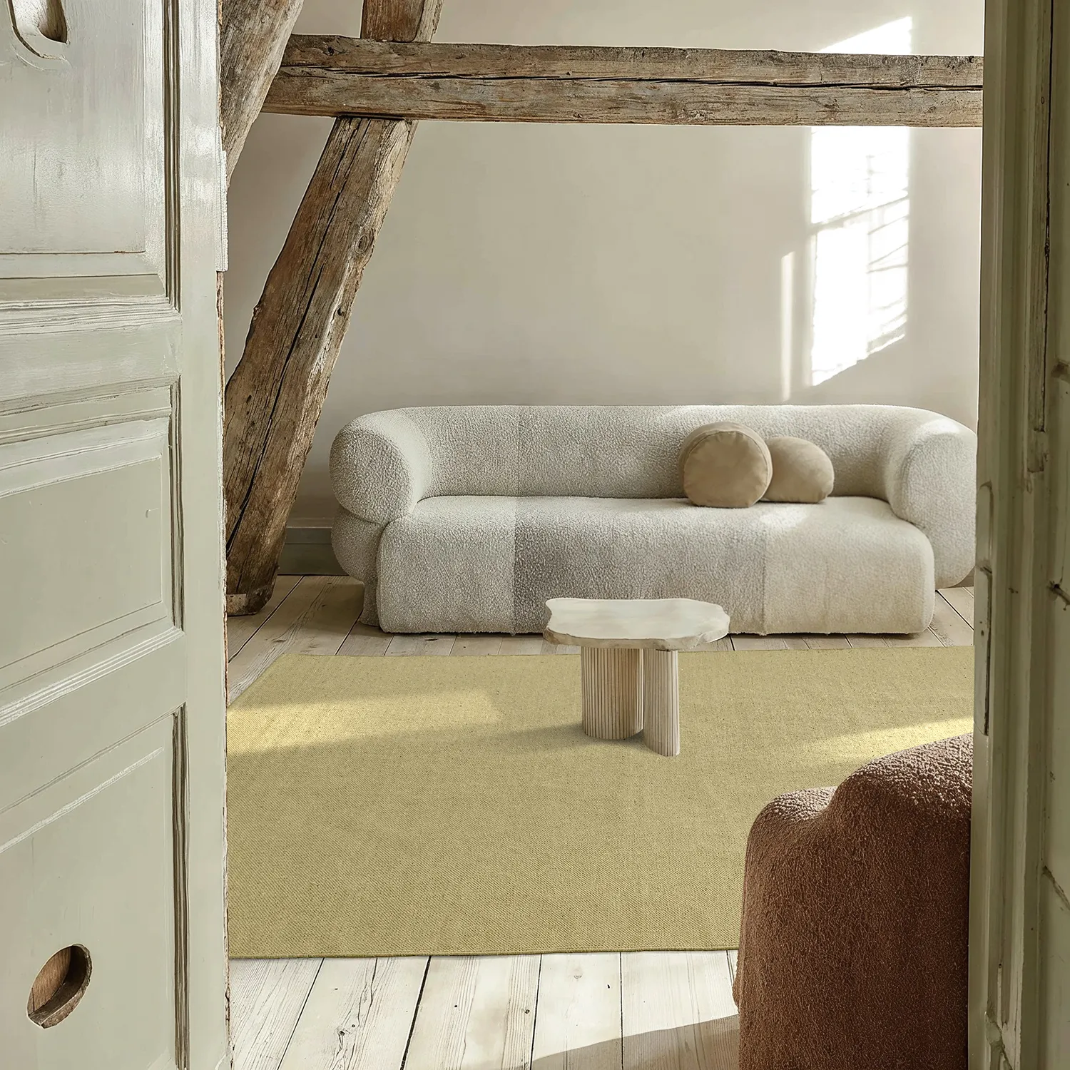 Tapis Coton - Rigolet (jaune)