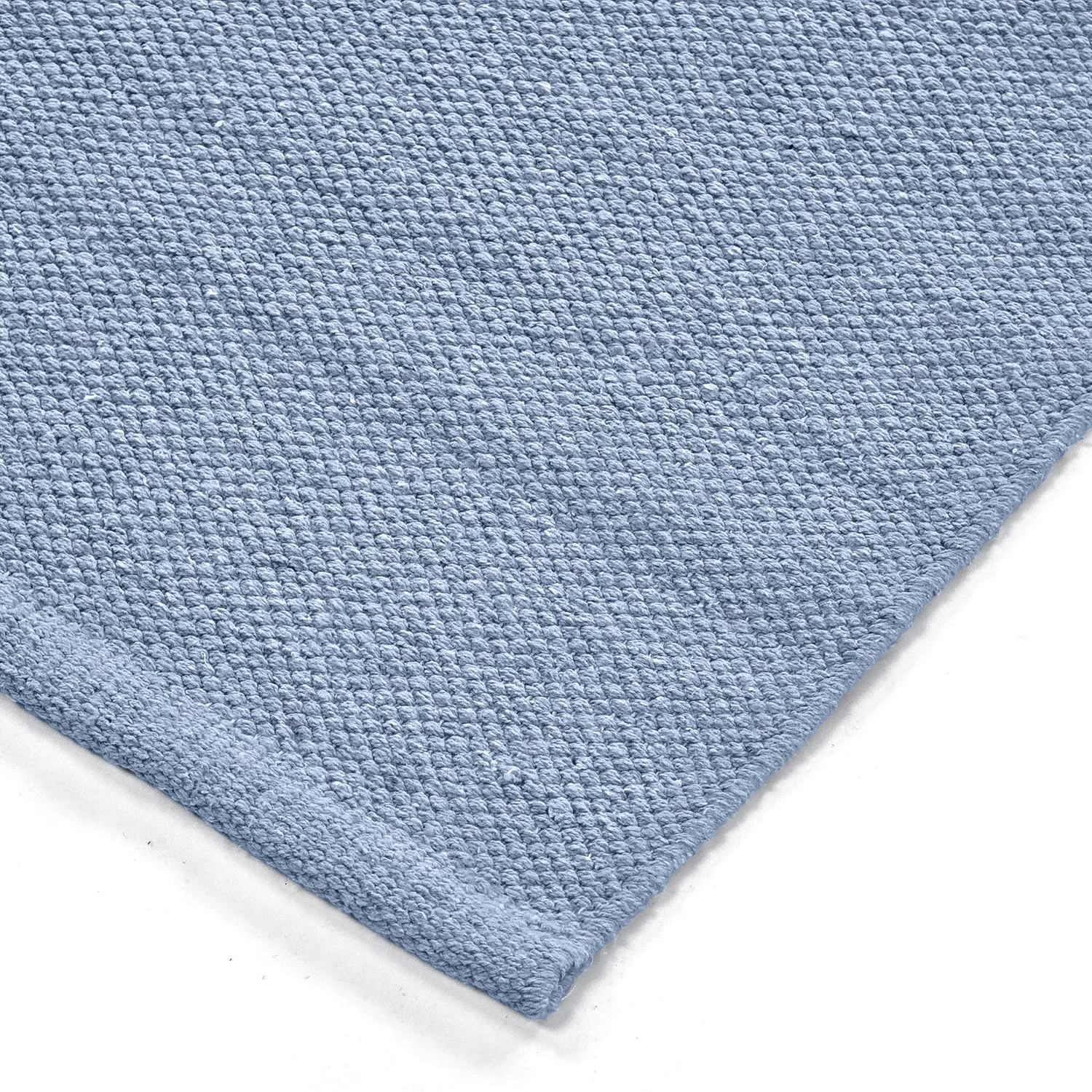 Tapis Coton - Rigolet (bleu clair)