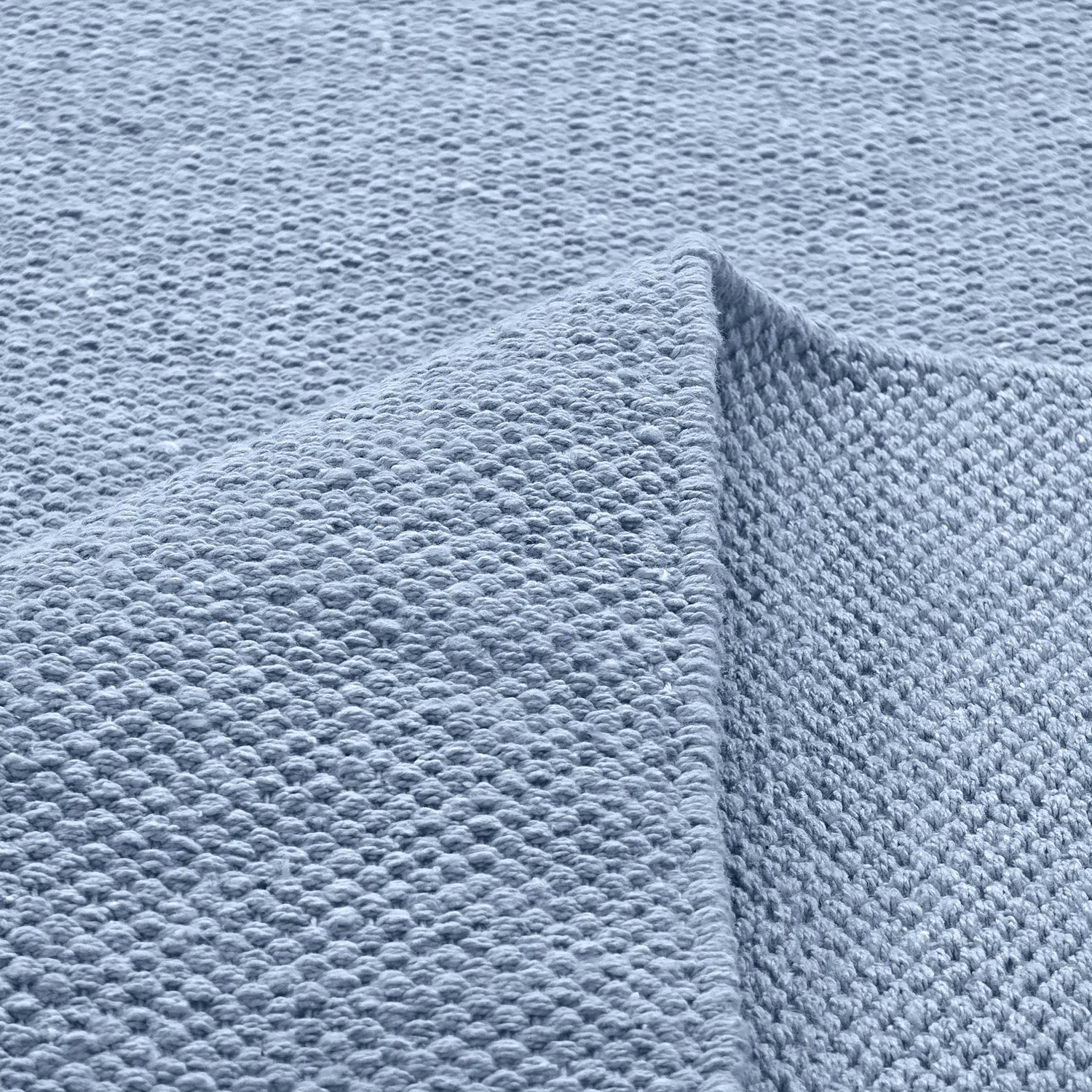 Tapis Coton - Rigolet (bleu clair)