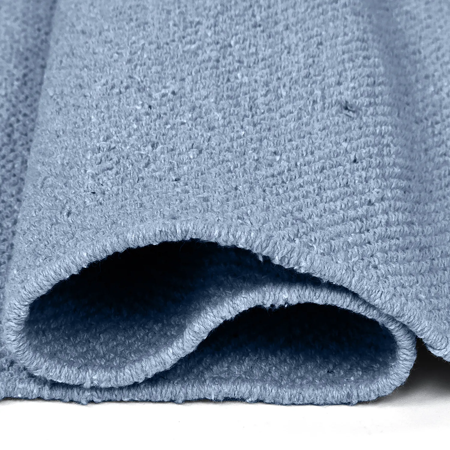 Tapis Coton - Rigolet (bleu clair)