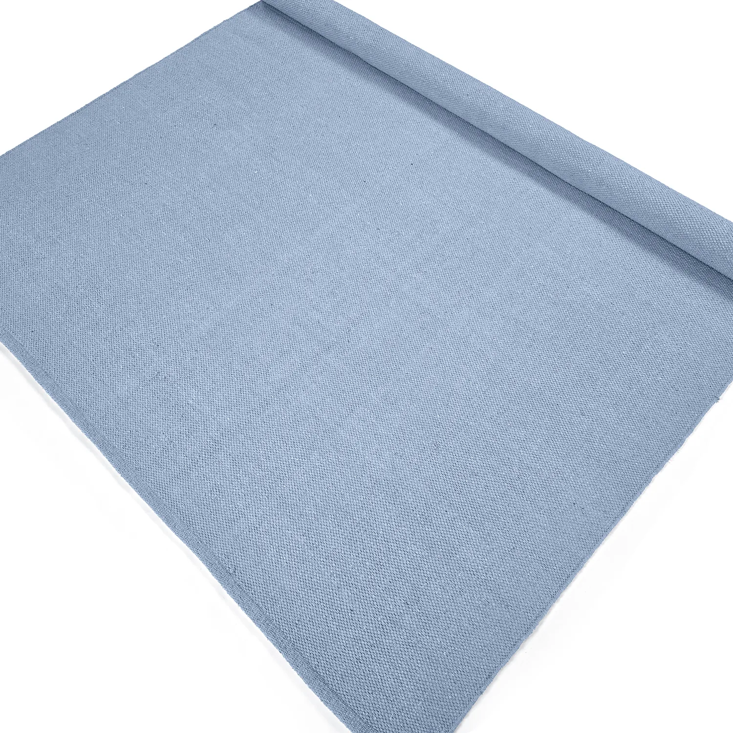 Tapis Coton - Rigolet (bleu clair)