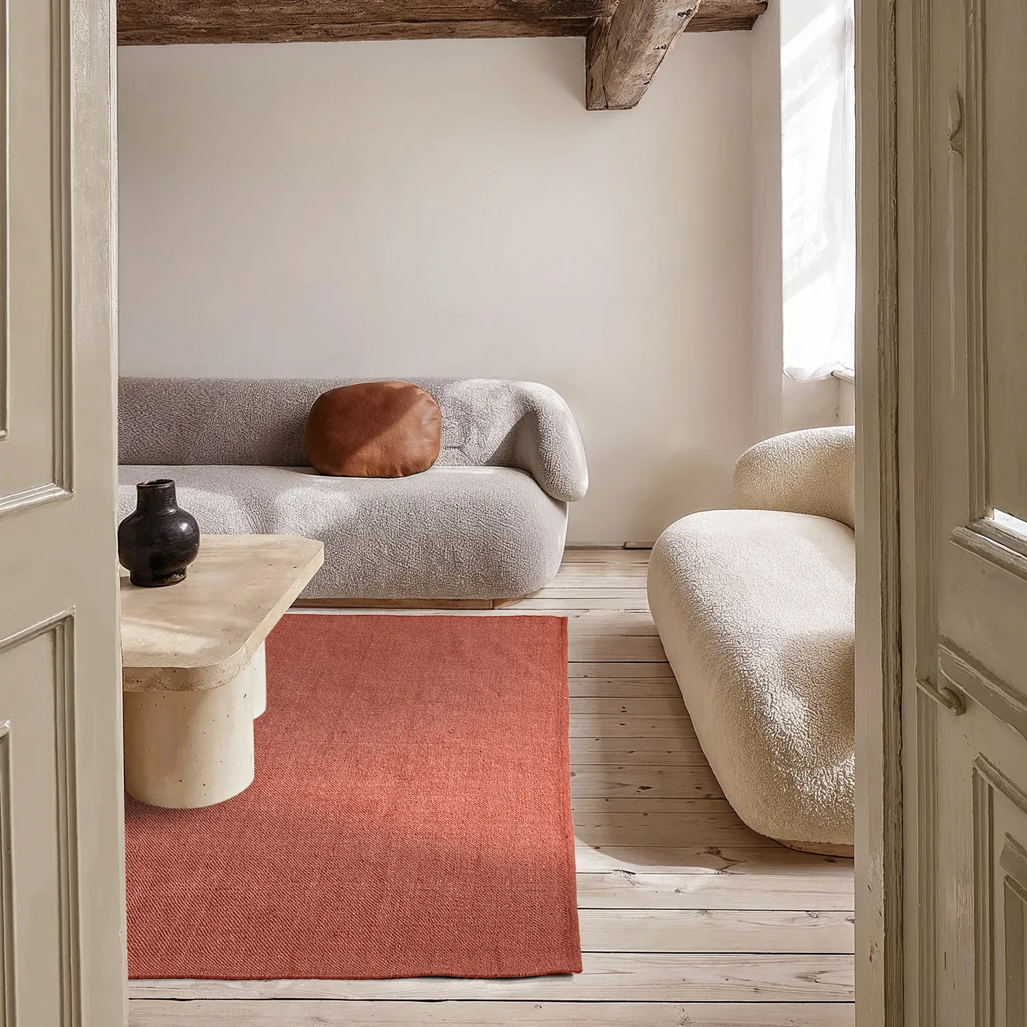 Tapis Coton - Rigolet (terre cuite)