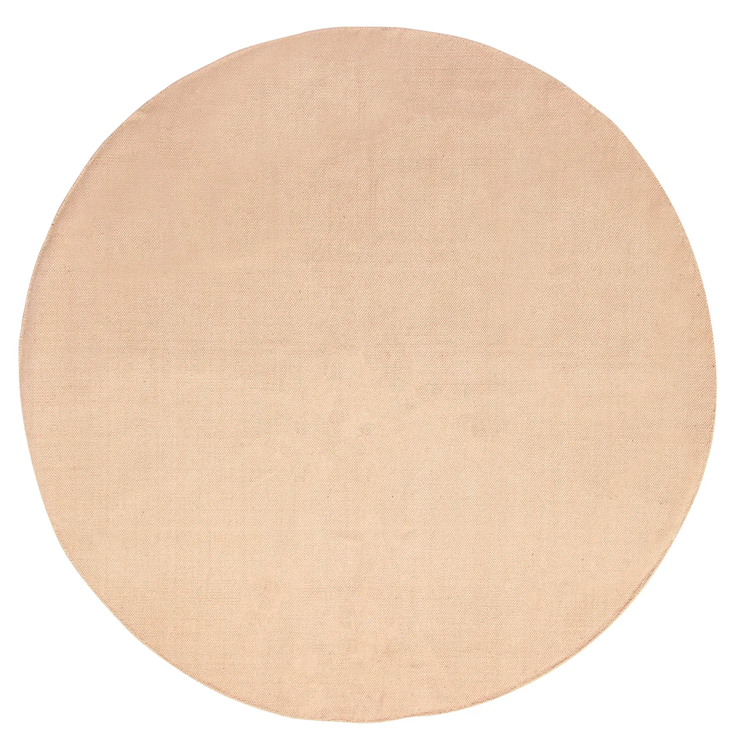 Tapis rond en coton - Billie (beige)