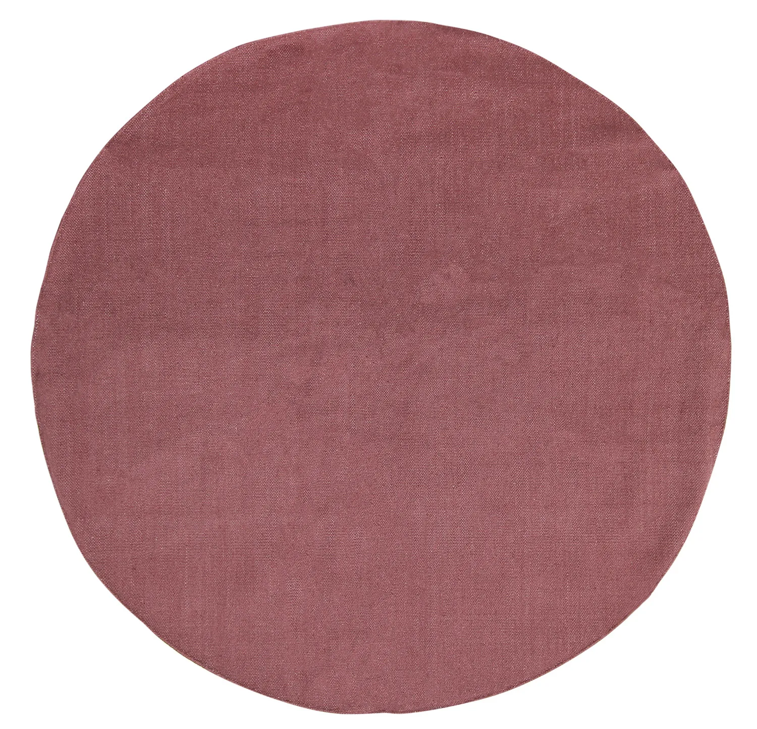 Tapis rond en coton - Billie (bordeaux)