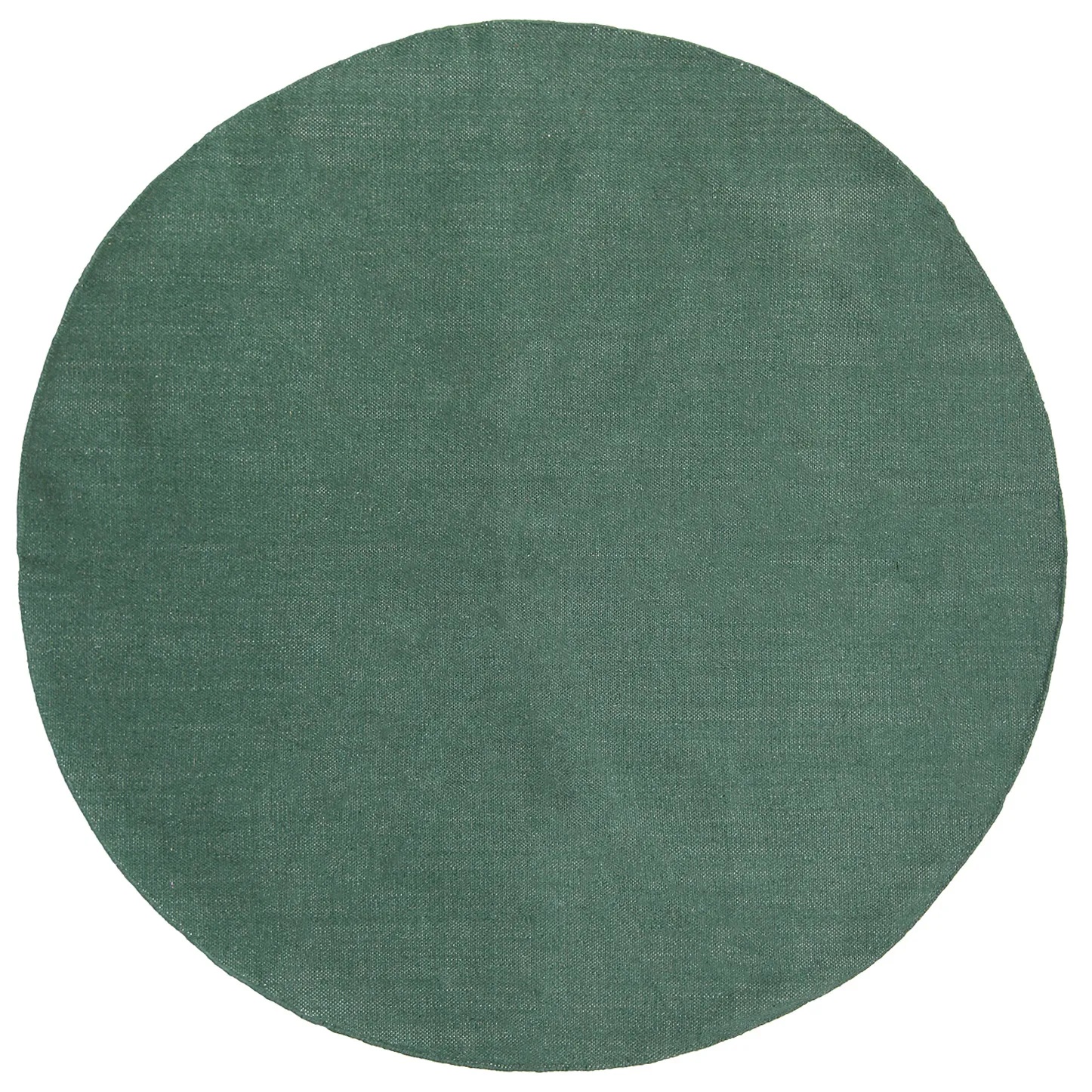 Tapis rond en coton - Billie (vert)