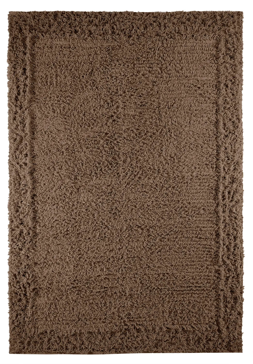 Tapis à poils longs - Bonnie Natural Cotton Shaggy (marron)