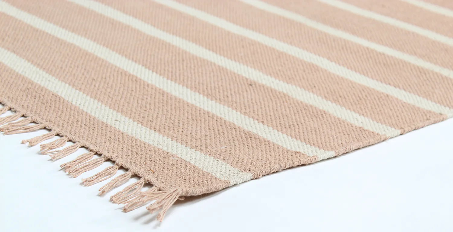 Tapis en coton - Helle (rose)