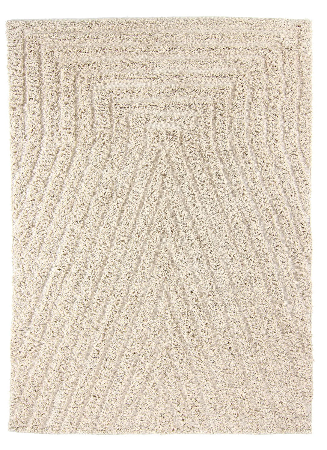 Tapis à poils longs - Kendra Natural Cotton Shaggy (naturel)