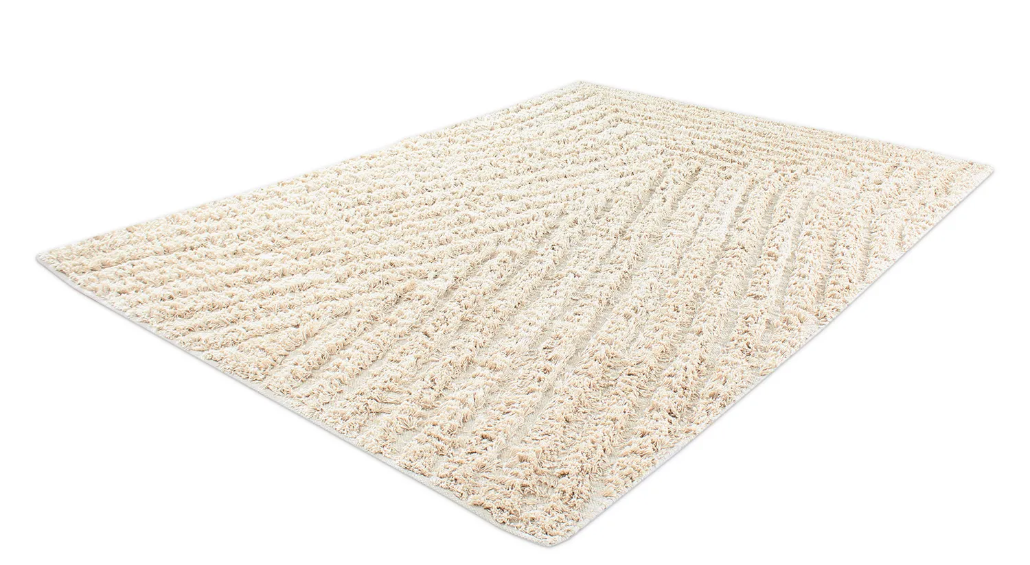 Tapis à poils longs - Kendra Natural Cotton Shaggy (naturel)