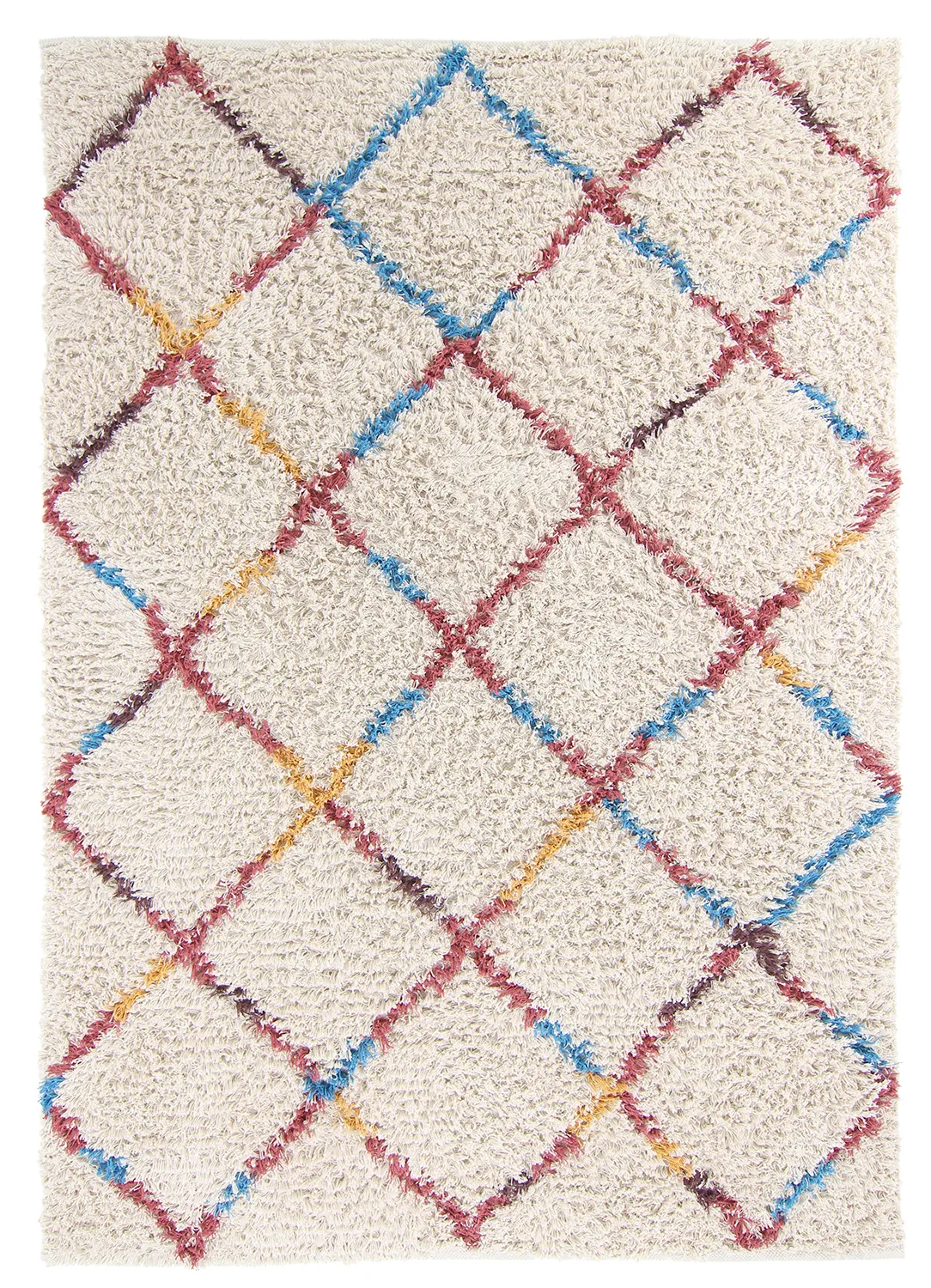 Tapis à poils longs - Maeron Natural Cotton Shaggy (multi)