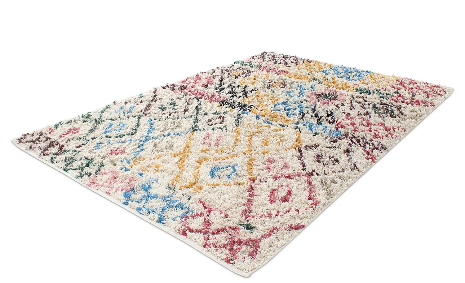 Tapis à poils longs - Maloney Natural Cotton Shaggy (multi)