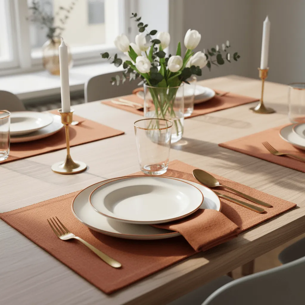 Set de table - 2 unités Niva (marron clair)