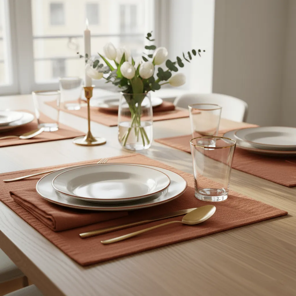 Set de table - 2 unités Niva (marron clair)