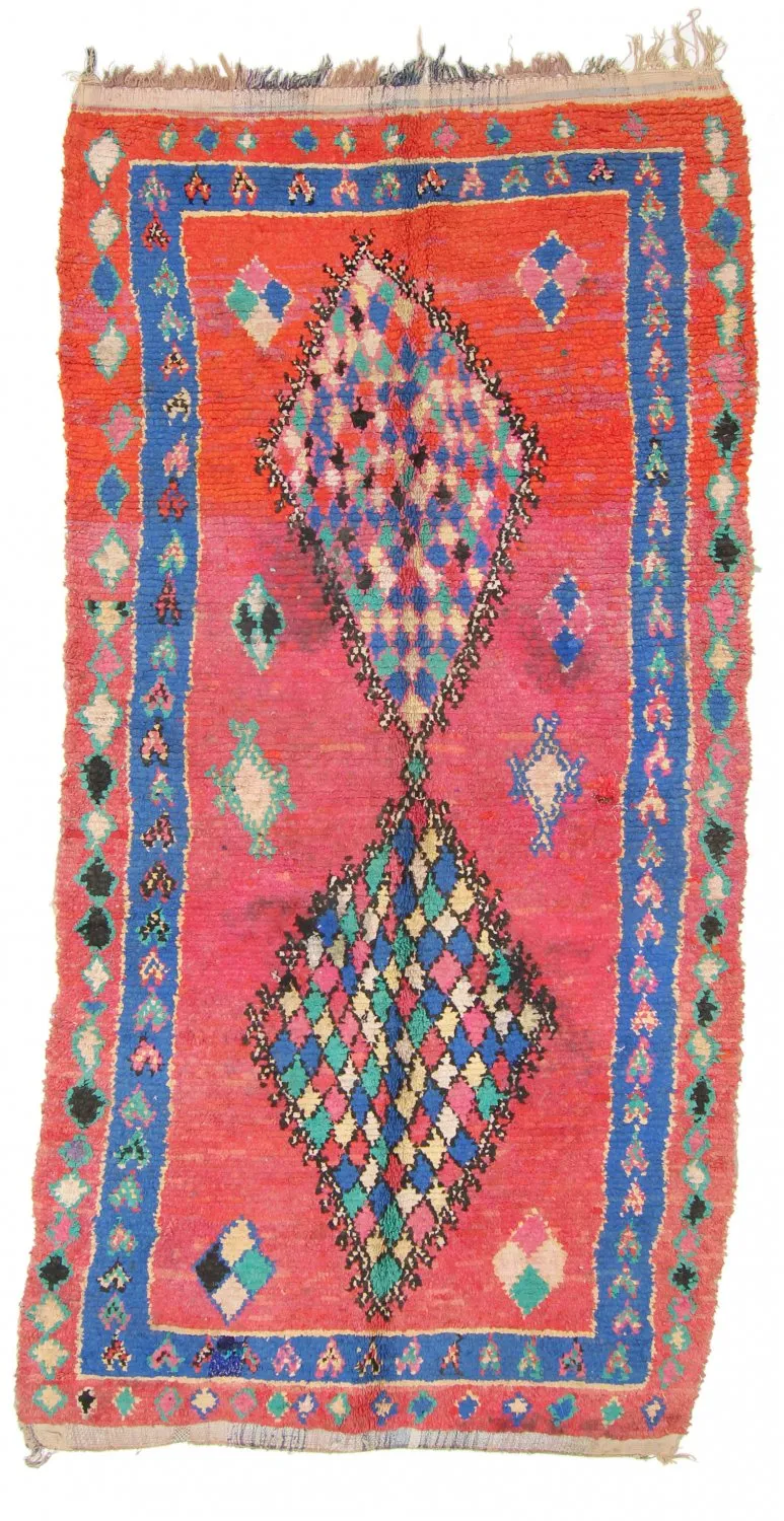Tapis Marocain Berbère Boucherouite 330 x 150 cm