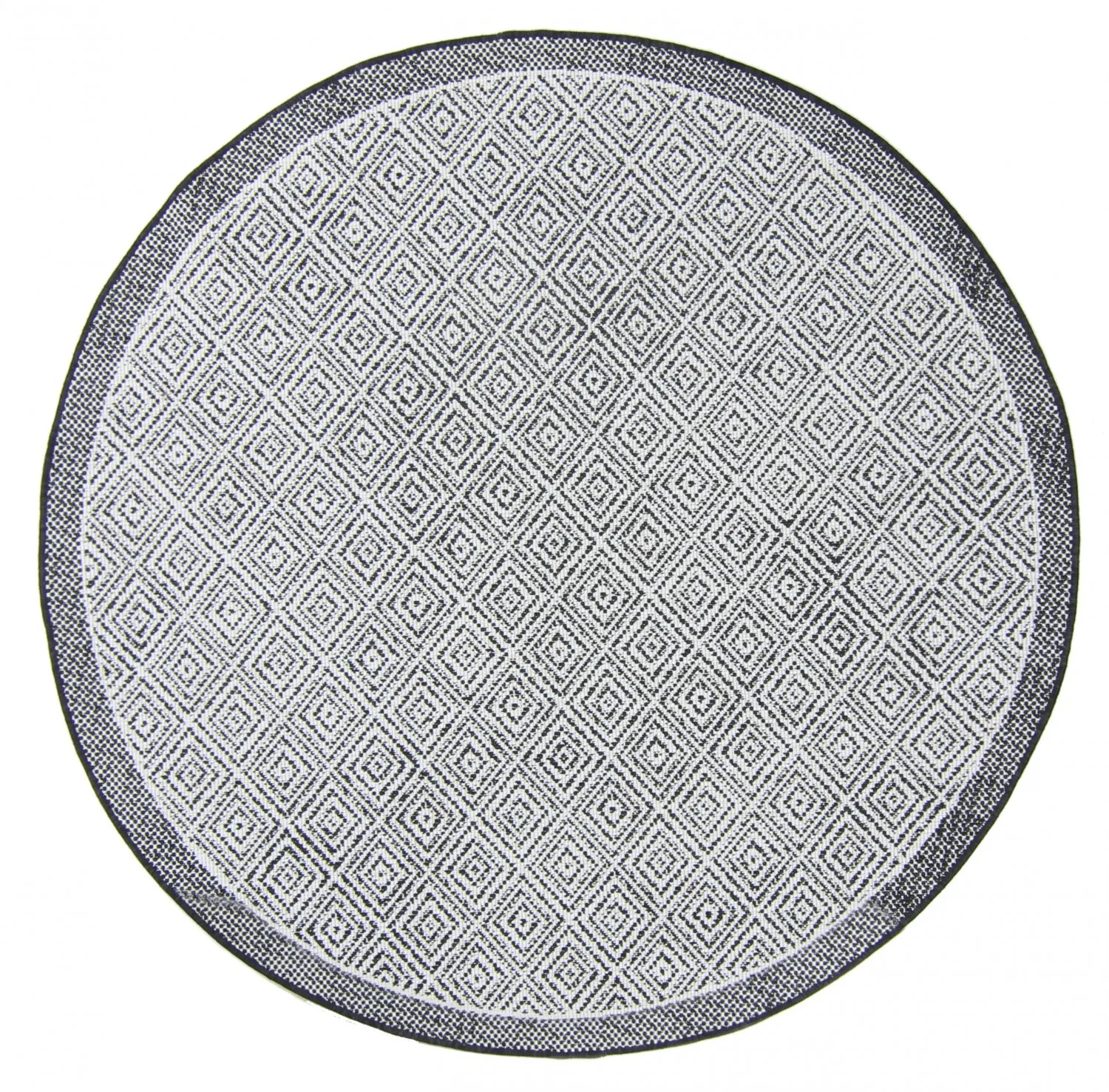 Tapis rond - Monsaraz (noir)