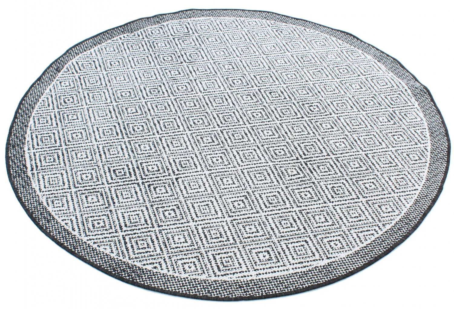 Tapis rond - Monsaraz (noir)