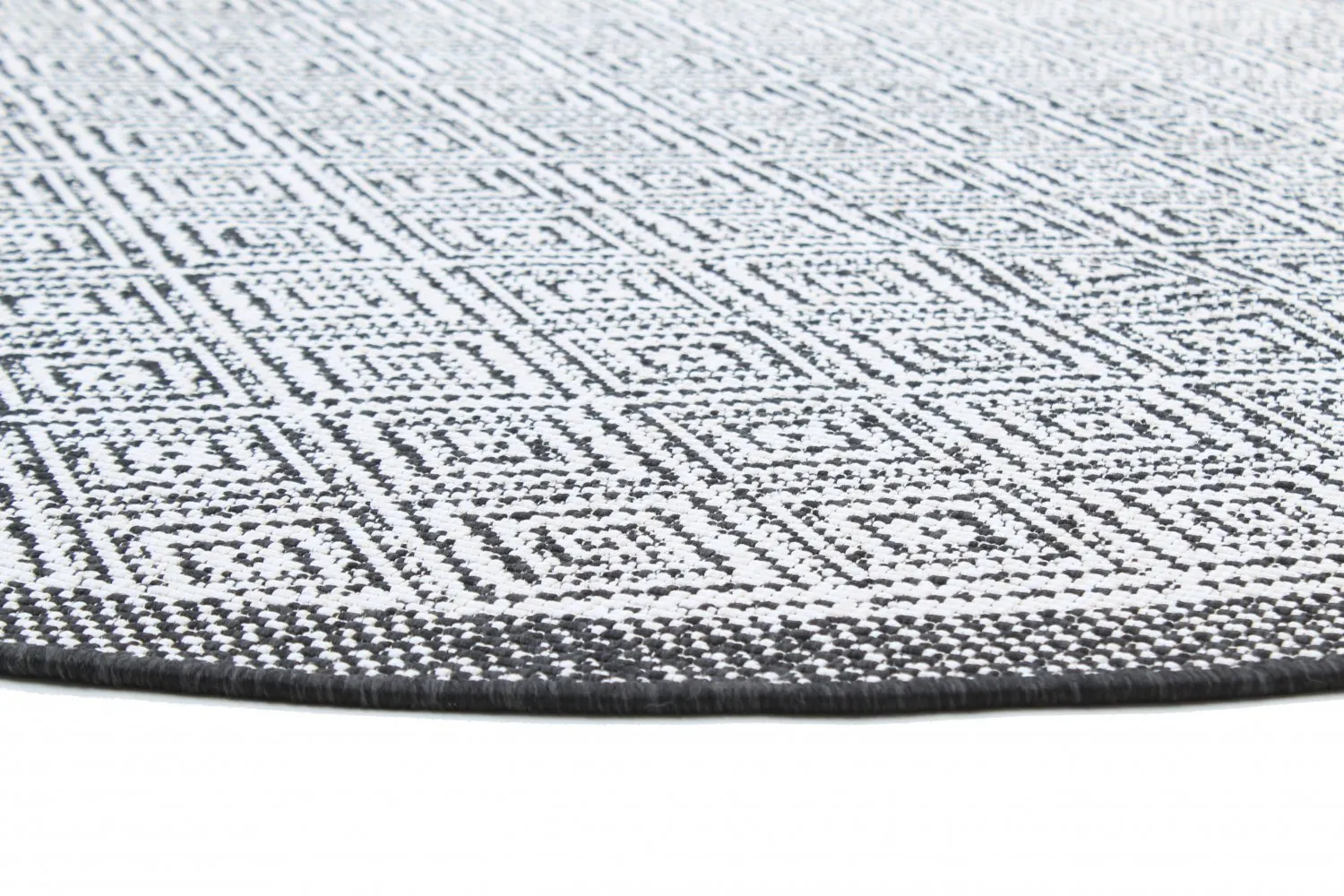 Tapis rond - Monsaraz (noir)