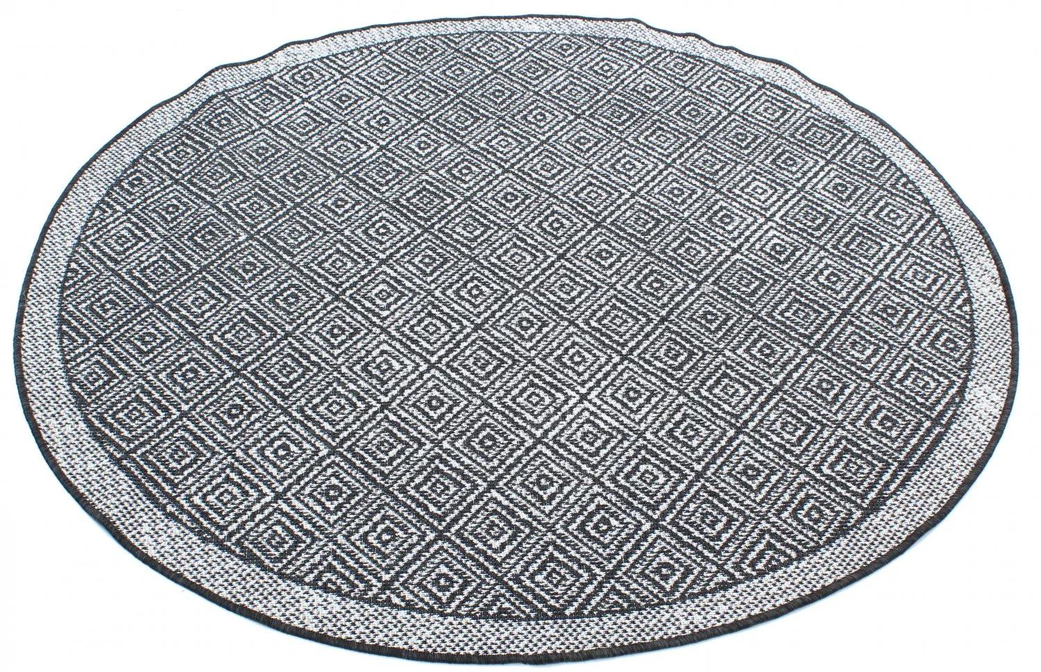 Tapis rond - Monsaraz (noir)