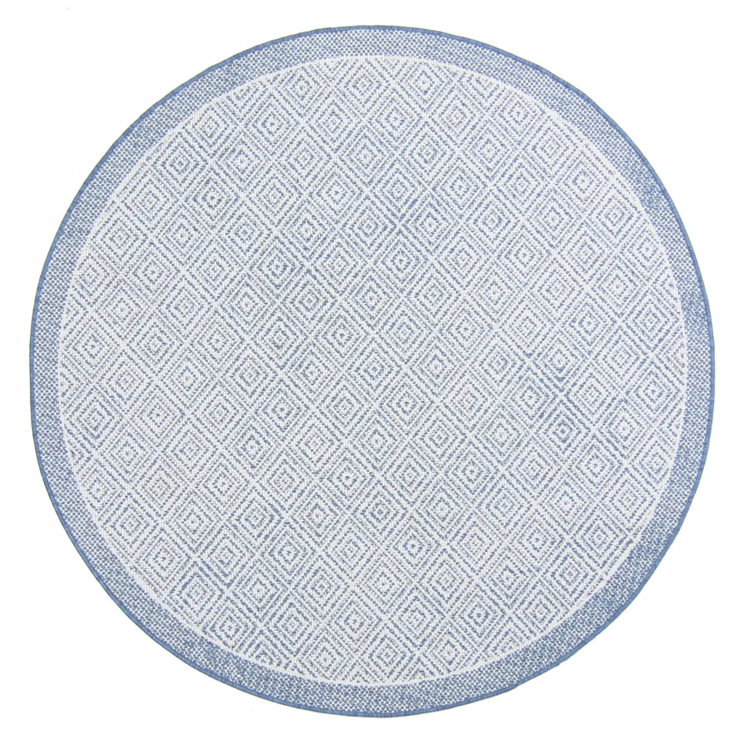 Tapis rond - Monsaraz (bleu)