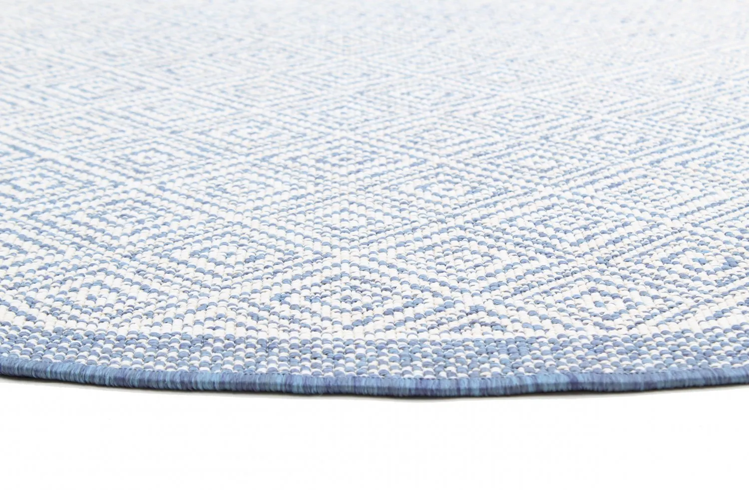 Tapis rond - Monsaraz (bleu)