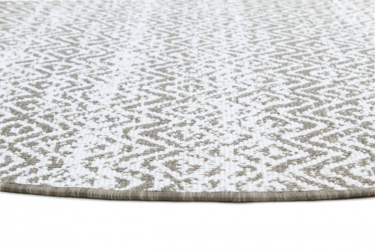Tapis rond - Harstad (marron)