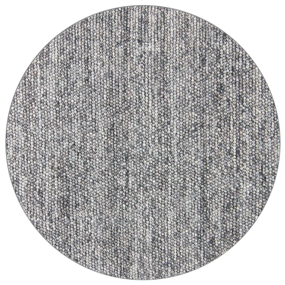 Tapis rond - Avafors Wool Bubble (gris)